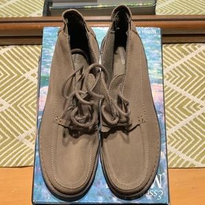 Clarks Taupe Nikki Class Suede Ankle Boots Size 7